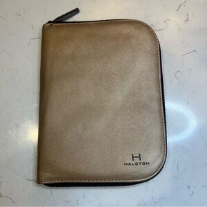 Halston Heritage Women's Metallic Gold Zip Jewelry Organizer